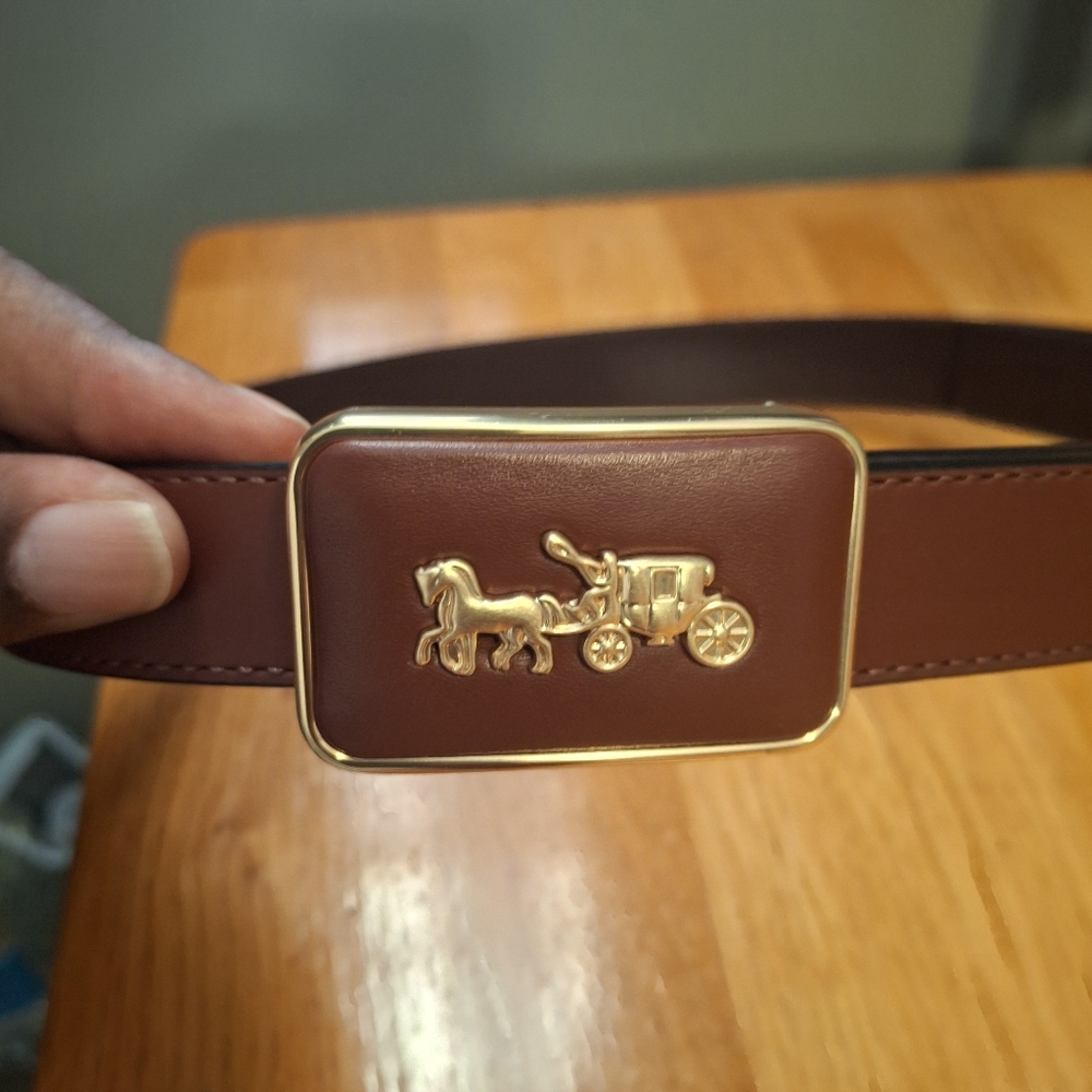 Coach Gracie Plaque Buckle Belt NWOT - Picture 9 of 16